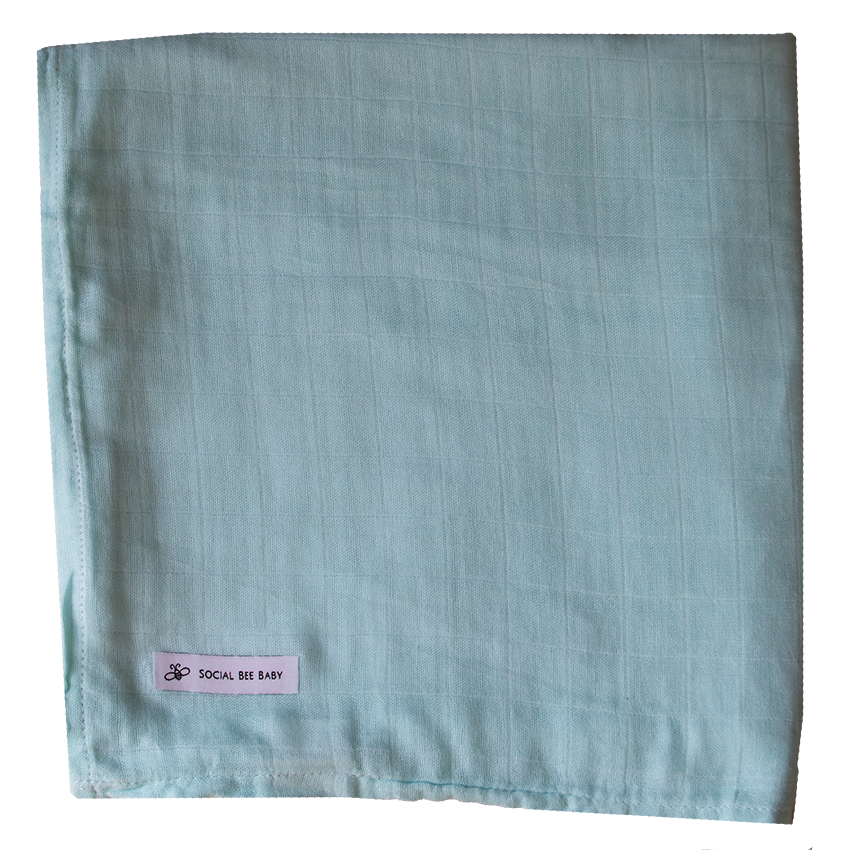 Nevada sky blue Multifunctional Muslin Blanket Social Bee Baby