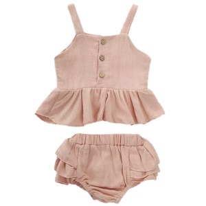 Harper cotton two-piece- Blush
