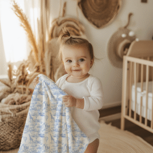 Safari Serenity Toile Fleece Blanket